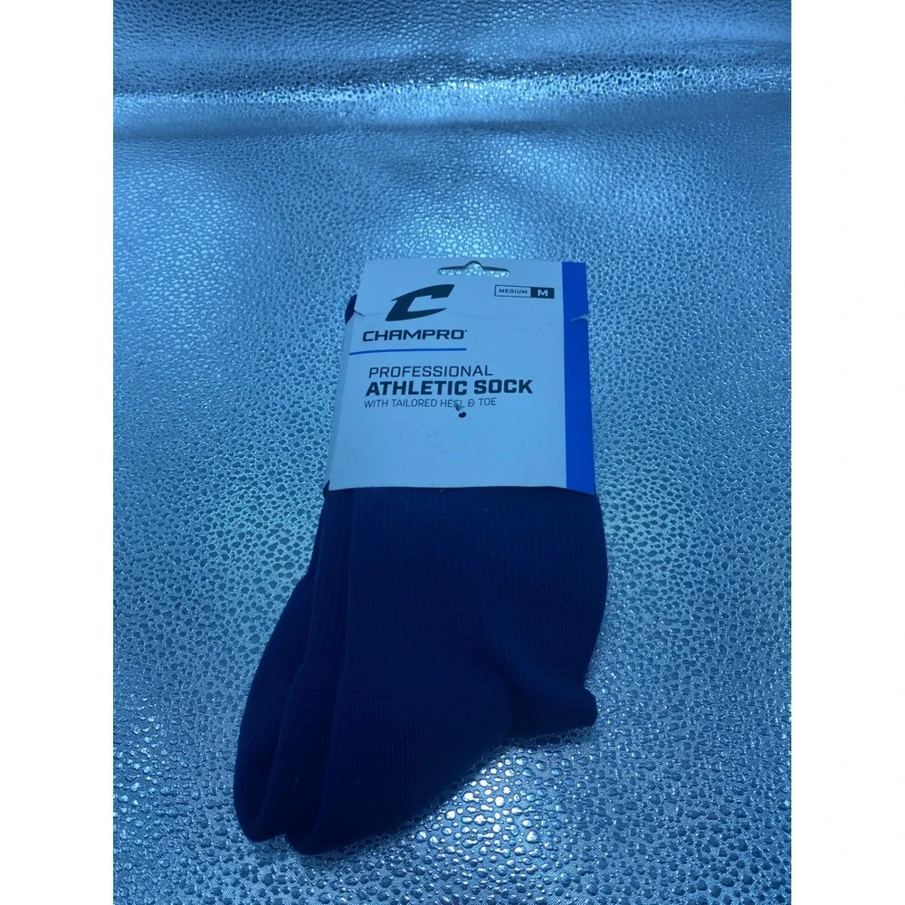 Champro Professional Athletic Socks Royal Blue Medium Compression Sport Football